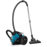 Aspirator fara sac Black+Decker BXVML701E, 700W, ciclonic, 2 L, negru-albastru