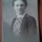 Fotografie tip CDV, femeie, 1916