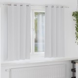 vidaXL Perdele cu perdele 2 pcs Gri deschis Poliester