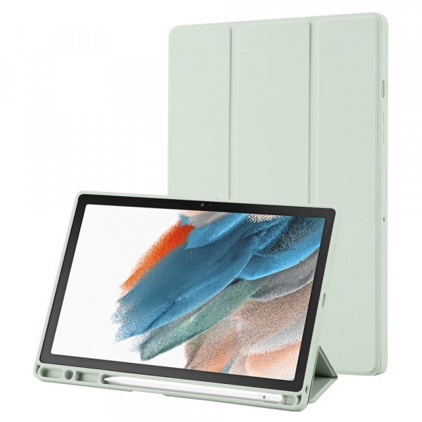 Husa pentru Samsung Galaxy Tab A8 10.5 (2021), Techsuit, Flex Trifold, Verde Deschis