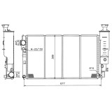 Radiator racire Peugeot 405 Mi16 2,0 112kw Cu Ac; Cv Manuala/Automata Diesel/Benzina, Cu/fara AC, cu conectori rapizi intrare/iesire, 606x367x35, Cu