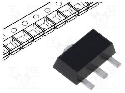 Tranzistor P-MOSFET unipolar 100V 1,5A SOT89-3 MICROCHIP TECHNOLOGY foto
