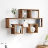 VidaXL Raft de perete cu raft Lemn vechi 82 x 15 x 51 cm Lemn compozit