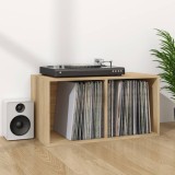 Cutie de depozitare viniluri, stejar sonoma, 71x34x36 cm, lemn