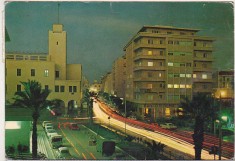 bnk cp Libia - Benghazi - Omar Mukhtar St - circulata spre Romania 1974