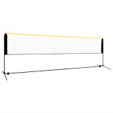 Plasa de badminton reglabila, 500x103x94-158 cm, metal GartenMobel Dekor, vidaXL