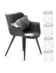 Set protectii anti-zgarieturi picioare scaun 19mm transparente