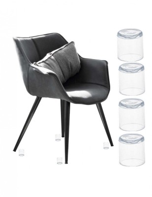 Set protectii anti-zgarieturi picioare scaun 19mm transparente foto