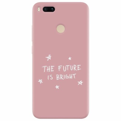 Husa silicon pentru Xiaomi Mi A1, The Future Is Bright foto