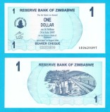 Zimbabwe (p#37) 1 Dollar 2006 UNC 'Banca de rezervă' serie: AB3620xxx; (ROG CITITI DETALIILE!)