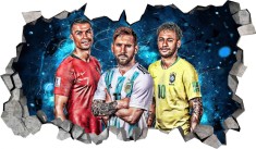 Sticker decorativ, Fotbalist, 89 cm, 8914ST-15 foto