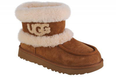 Cizme de iarna UGG Ultra Mini Ugg Fluff 1145410-CHE maro foto