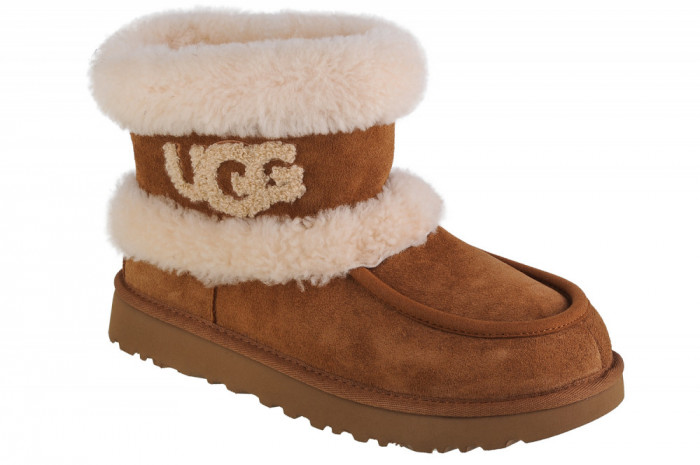 Cizme de iarna UGG Ultra Mini Ugg Fluff 1145410-CHE maro