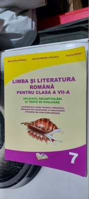 LIMBA SI LITERATURA ROMANA CLASA A VII A APLICATII RECAPITULARI TESTE EVALUARE foto