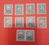 ROMANIA,1918,,Timbre de ajutor ,supratipar MVIR-MNH/MH