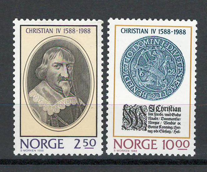 Norvegia 1988 MNH - 400 de ani de la urcarea pe tron a lui Christian IV