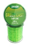 Fir Monofilament ZFISH Green Cast Carp Line, 0.28mm, 9.5 kg, 600m, Verde Fluo
