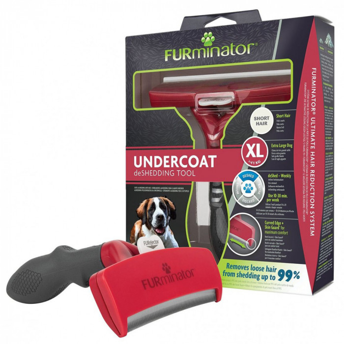 FURminator Undercoat deSHEDDING TOOL pentru păr scurt XL, 12 cm