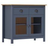 Cumpara ieftin Servanta Hill, gri, 90x40x80 cm, lemn masiv de pin
