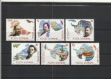 ROMANIA 1986 LP 1163 CERCETATORI ROMANI IN ZONELE POLARE SERIE MNH NESTAMPILATA, Nestampilat