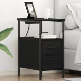 VidaXL Noptiere 2 pcs Stejar negru 30 x 48 x 61 cm Lemn compozit