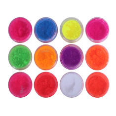 Pigment pentru unghii, 12 culori, Multicolor foto