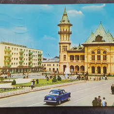 CPIB 17676 CARTE POSTALA - BUZAU. VEDERE DIN CENTRU, AUTOTURISM