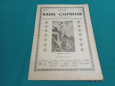 REVISTA RAIUL COPIILOR NR. 4 1948 * 32 foto