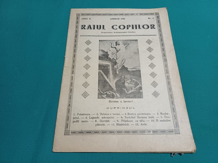 REVISTA RAIUL COPIILOR NR. 4 1948 *