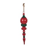 Cumpara ieftin Decoratiune Craciun metal verde rosu &Oslash; 14x70 cm