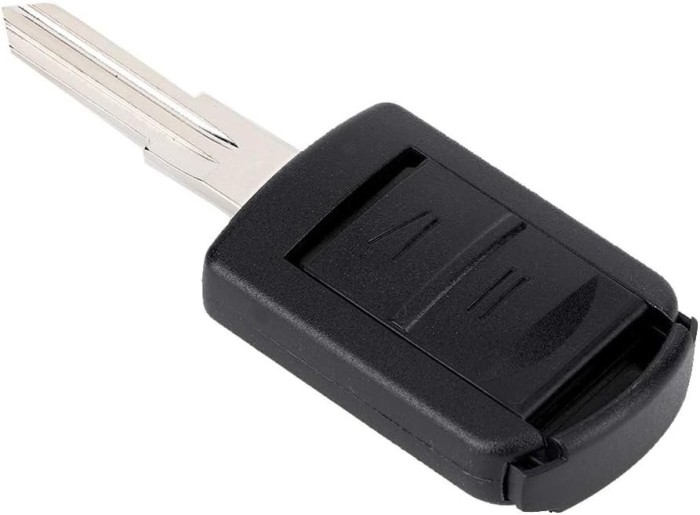 Carcasa cheie auto Techstar cu 2 butoane si lama cu canelura stanga &ndash; compatibila Opel Corsa C, Combo, Meriva A, Tigra