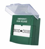 Buton de urgenta resetabil Break Glass pentru control acces, 2NO + 2NC, IP53, verde, EP-62G
