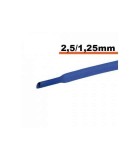 Tub termocontractibil albastru 2.5 mm/ 1.25mm 0.5m