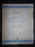 Alexandru Odobescu - Opere literare (1938, editie critica de Scarlat Struteanu)