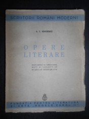 Alexandru Odobescu - Opere literare (1938, editie critica de Scarlat Struteanu)