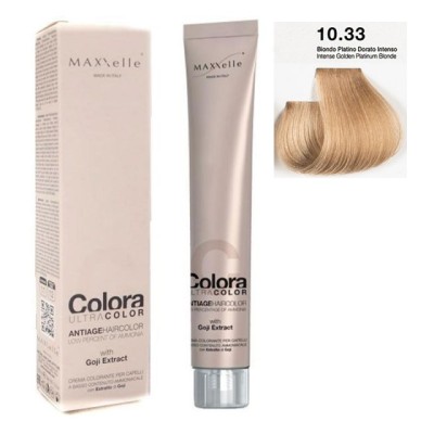 Blond platinat auriu Intens 10.33 Vopsea Colora MaXXelle cu extract de Goji 100 ml foto