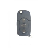 Carcasa cheie briceag,after market ,compatibila cu Audi, 3 but, cu locas pt baterie 1616,fara logo