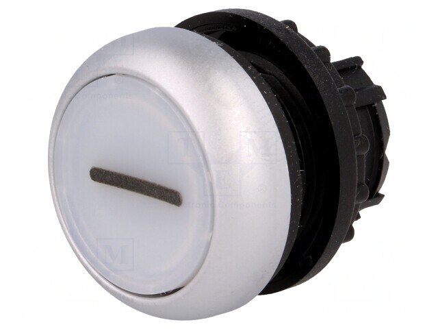 Comutator Apăsare 22mm Alb IP67