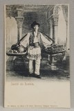 SALUTARI DIN ROMANIA - TARAN CU COBILITA SI COSURI CU FRUCTE SI LEGUME , CARTE POSTALA ILUSTRATA , NECIRCULATA , CLASICA , CCA . 1900