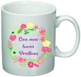 Cana alba personalizata &quot;Cea mai buna Prietena&quot;, INOVATIX&reg;. 330ml, Oem