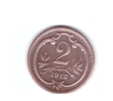 Moneda Austria 2 heller 1912, stare foarte buna, curata