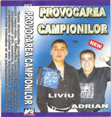 Casetă audio Provocarea Campionilor, originală foto