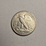 Half Dollar 1945 Frumos, America de Nord