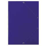 Mapa carton plastifiat cu elastic pe colțuri Donau A4 400gsm albastru