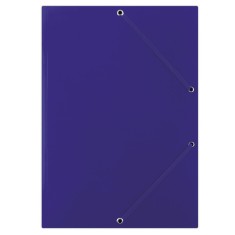 Mapa carton plastifiat cu elastic pe colțuri Donau A4 400gsm albastru