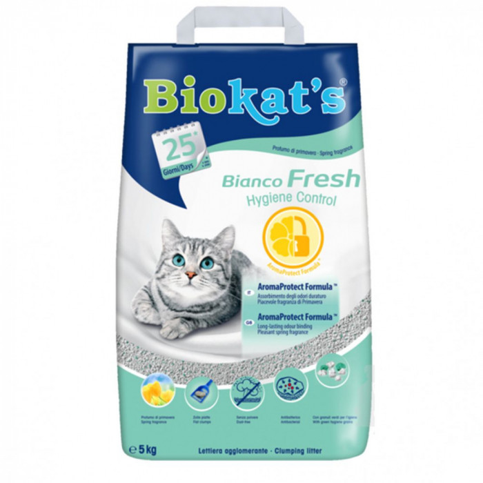 Biokat&rsquo;s Bianco Fresh Hygiene Control litieră 5 kg