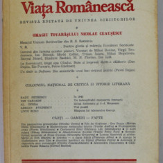 VIATA ROMANEASCA , REVISTA EDITATA DE UNIUNEA SCRIITORILOR , ANUL XXXI , NR. 1-2 , 1978