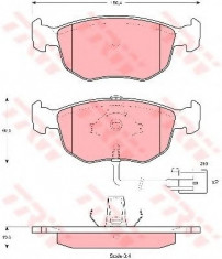 Set placute frana,frana disc FORD MONDEO II Combi (BNP) (1996 - 2000) TRW GDB1213 foto