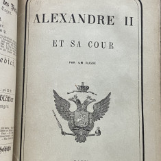 carte veche - Alexandre II et sa cour 1858 Rusia