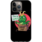 Husa compatibila cu Apple iPhone 13 Pro Max model Im a Loki Adopt me, Silicon, TPU, Viceversa, Transparent, Carcasa